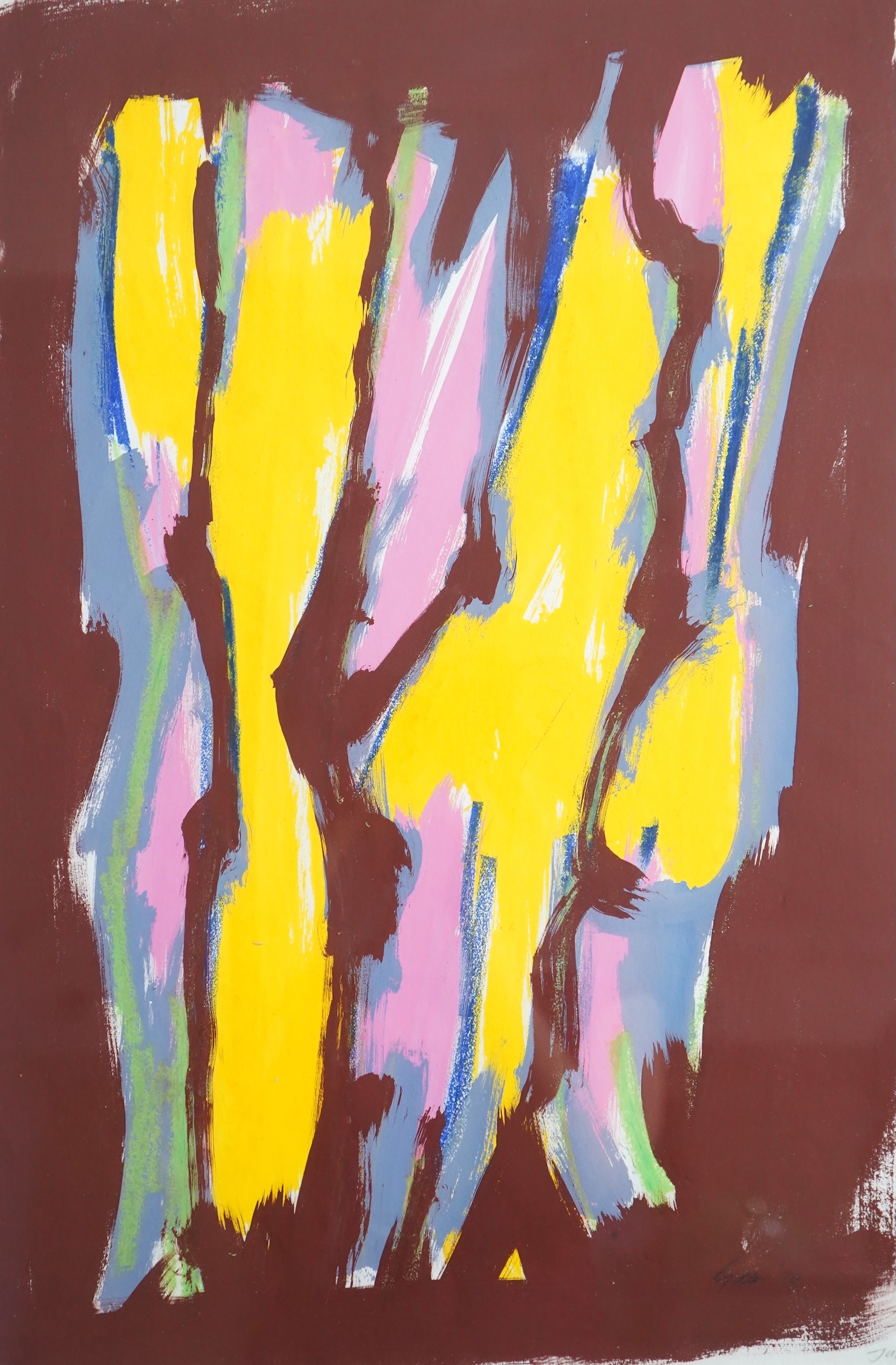 William Gear RA RBSA, 1915-1997, 'Fluid Yellow, July 1970'